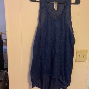 Free People Navy Sleeveless Tank Top EUC